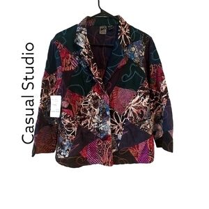 Casual STUDIO Clara Wear designer blazer jacket SZ L NWT Sz M L